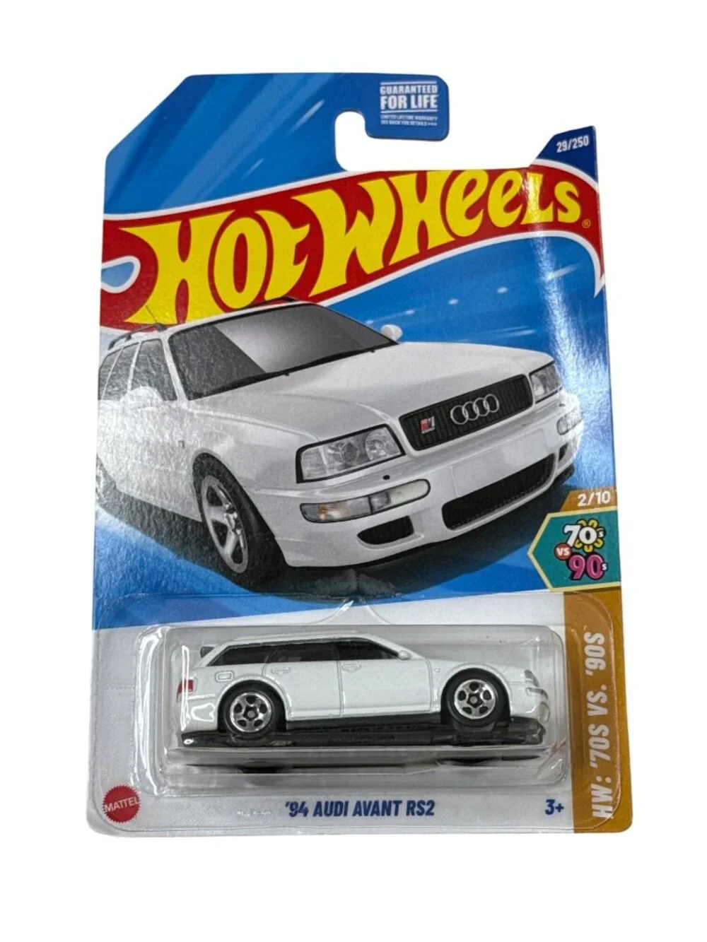 Hot Wheels '94 Audi Avant RS2 HW 70s vs 90s 28/250 2/10 White NOC